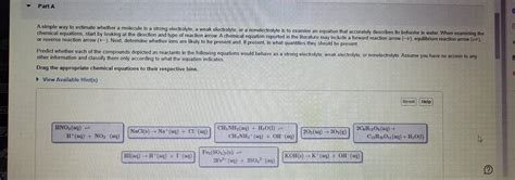 Solved A Simple Way To Estimate Whether A Molecule Is A Chegg