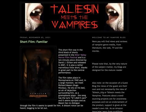 Taliesin Meets The Vampires Review Familiar