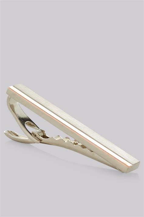 Moss 1851 Silver And Rose Gold Tie Bar