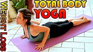 Weight Loss Yoga Workout For Beginners, 15 Minute Total Body Stretch ...