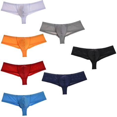New Arrival Pure Color Breathable Mini Sexy Boxers Men S Underwear Fashion Design Male
