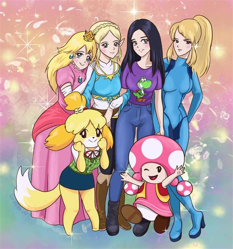 This Art I Made For All Kinds Of Nintendo Girls Dedicated To