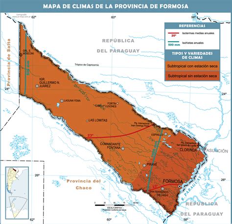 Climatic Map Of The Province Of Formosa Gifex My XXX Hot Girl