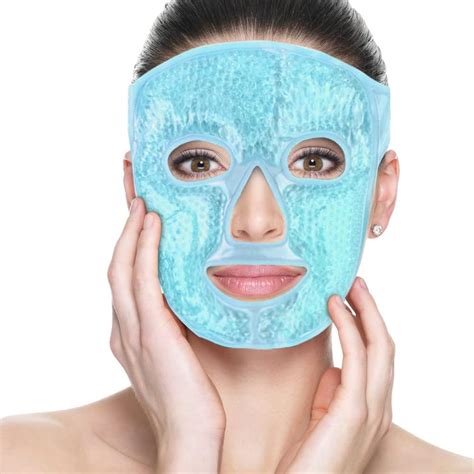 Newgo Ice Face Mask For Women Hot Cold Therapy Gel Bead Full Facial Gel