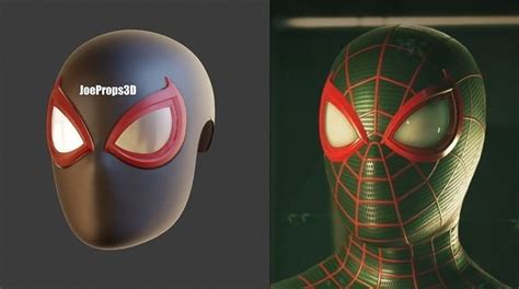 Highly Accurate Spider Man Miles Morales Ps4 Ps5 Faceshell 3d Model 3d