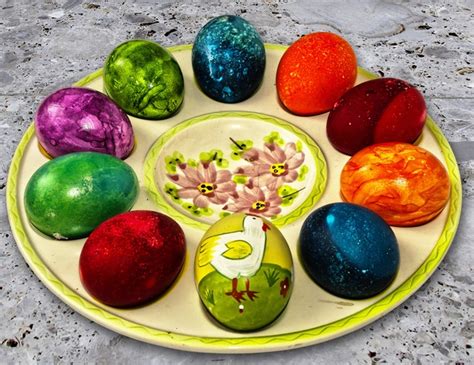Easter Hand Painted Colorful Eggs Stock Photo Free Download
