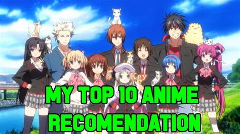 my top 10 anime recommendation youtube