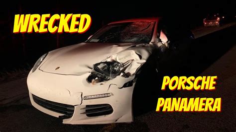 Rebuilding A Wrecked Salvaged Porsche Panamera Arrival Day Youtube