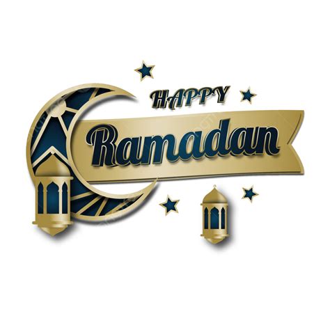 Feliz Ramadán Con Luna Elegante Y Linternas Png Ramadán Mubarak