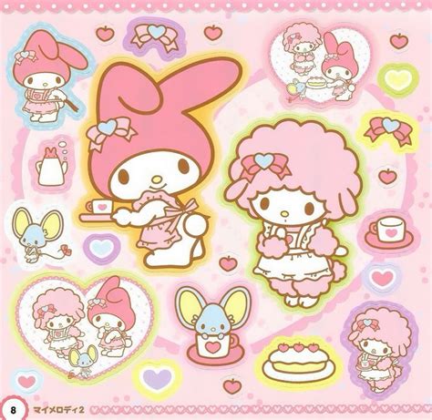 My Melody Sanrio Stickers Cute Stickers Kawaii Stickers Melody