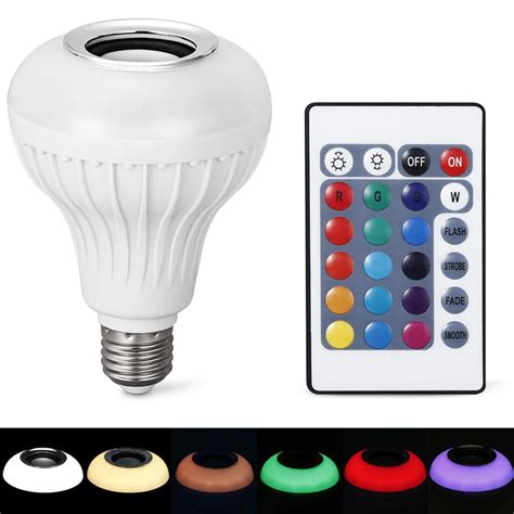 E27 Smart Rgbw Wireless Bluetooth Speaker Bulb Music Playing Dimmable