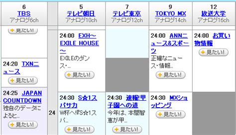 良 和歌山 鳥取 島根 岡山 広島 山口 徳島 香川 愛媛 高知 福岡 佐賀 長崎 熊本 大分 宮崎 鹿児島 沖縄. 日テレ 番組 表 | 今日の番組表[東京 / 14
