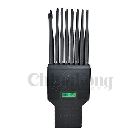 Unique Portable 16 Bands Cell Phone 5g Signal Jammer Hidden Antenna