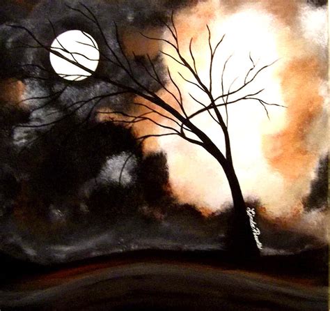 October Night Painting By Linda Powell Fine Art America