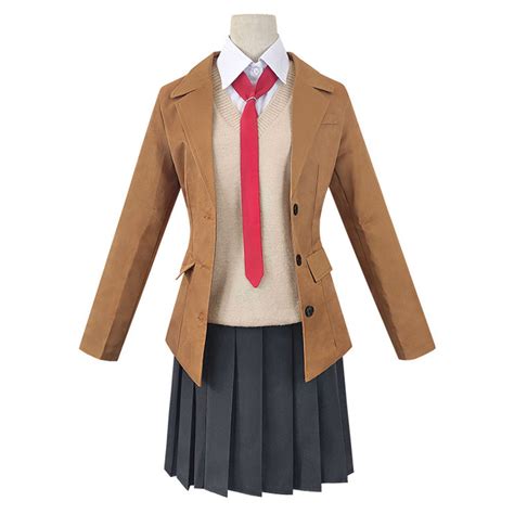 Anime Seishun Buta Yarou Series Sakurajima Mai Cosplay Costume School