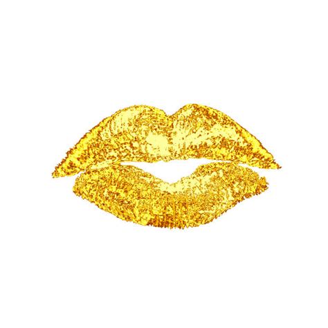 gold lips stock vectors istock