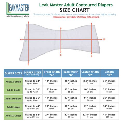 Leakmaster Adult Contoured Cloth Diaper
