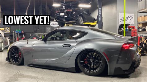 Bagging The Toyota Supra But Even Lower Youtube