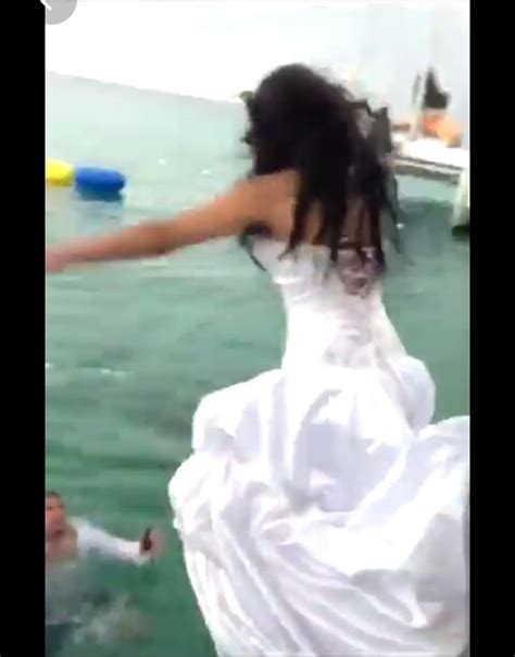 Bride Almost Drowned After Jumping Into A Lake For A Photoshoot Photos Romance Nigeria