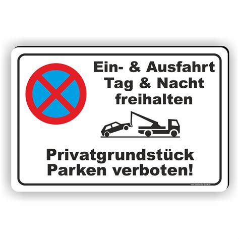 Pdf beinhaltet sämtliche verkehrszeichen nach stvo.; Parkverbotsschild parkverbotsschilder Privatparkplatz ...