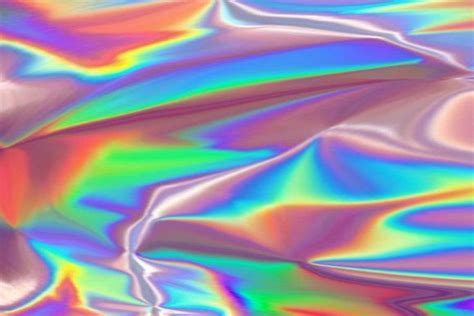 An Abstract Background With Multicolored Lines And Wavy Shapes In