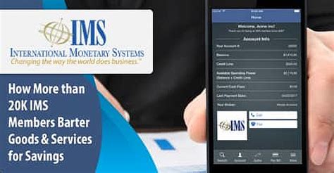 More Than 20000 Ims Members In The Us And Canada Barter Goods And