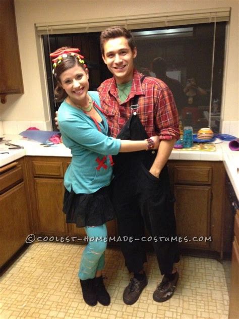 Cute And Cheap Wreck It Ralph Couple Costume Duo Costumes Diy Couples