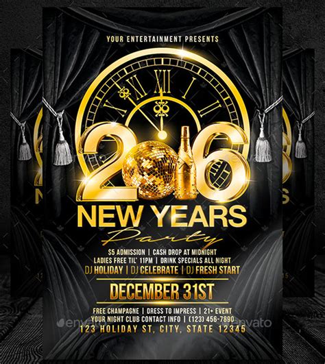 Free 35 New Year Party Flyer Templates In Psd Pdf Ai