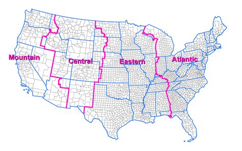 North Dakota Time Zone Map With Cities Table Rock Lake Map