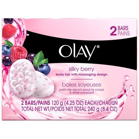 Olay Silky Berry Body With Massaging Design Bar Soap 425 Oz Instacart