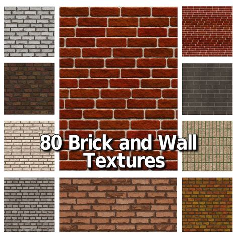 80 Brick And Wall Texture Overlays For Photoshop Brick Etsy