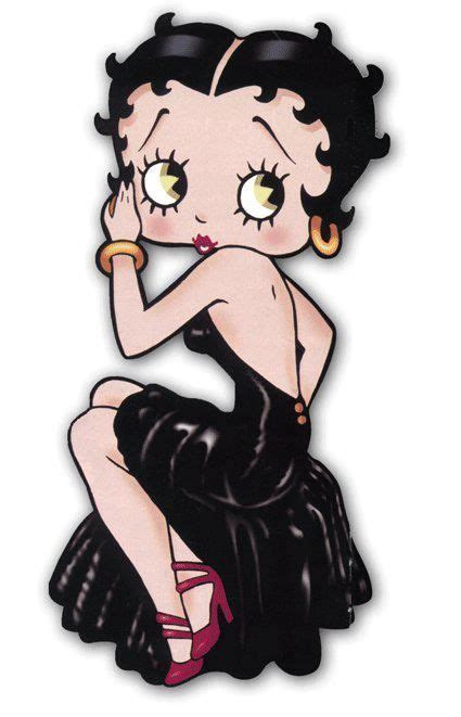 Red Shoes And A Black Formal Gown Betty Boop Arte Divertente Cartoni