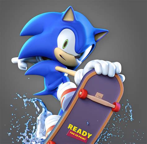 Sonic The Hedgehog 3d Model 3d Printable Cgtrader