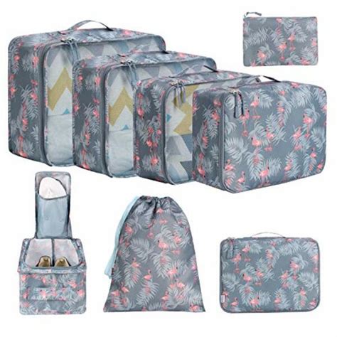 Amazon Brand Eono 8 Teilige Kleidertaschen Packing Cubes