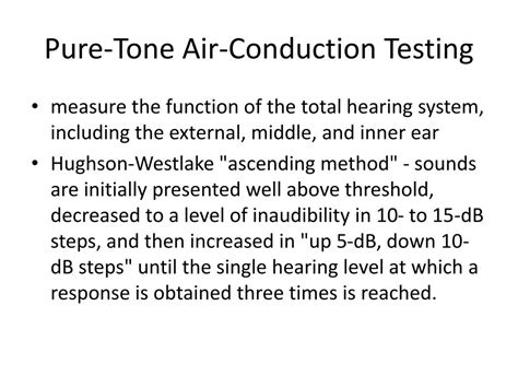 Ppt Pure Tone Audiometry Powerpoint Presentation Free Download Id