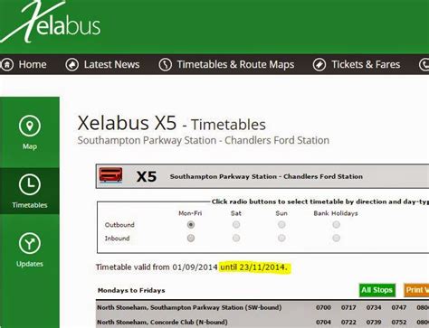 Southampton Bus Update: Xela X5 new timetable tomorrow / Salisbury cuts ...