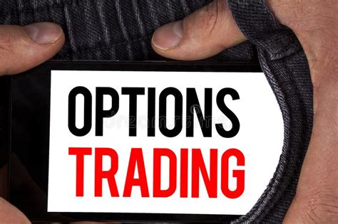 Text Sign Showing Options Trading Conceptual Photo Options Trading