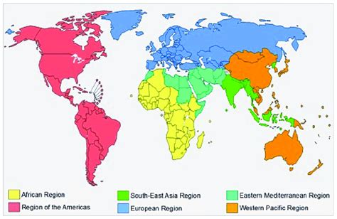 Who Regions Who Member States Are Grouped Into Six Regions Each