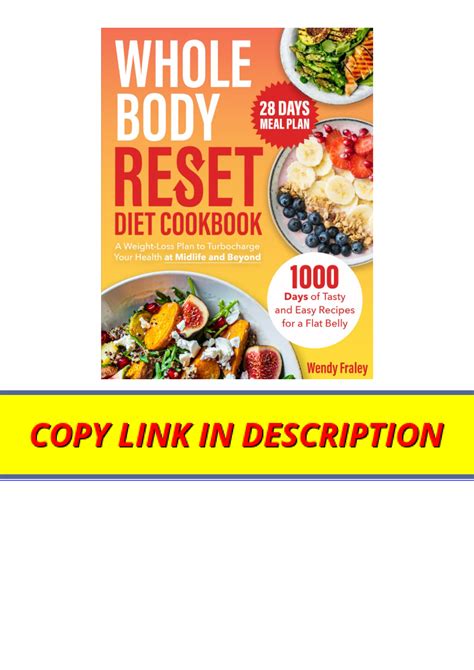 Ebook Download Whole Body Reset Diet Cookbook A Weight Loss Plan To