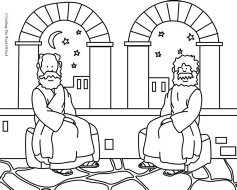 Nicodemus 1 Coloring Page Coloring Pages Are A Great Way To End A