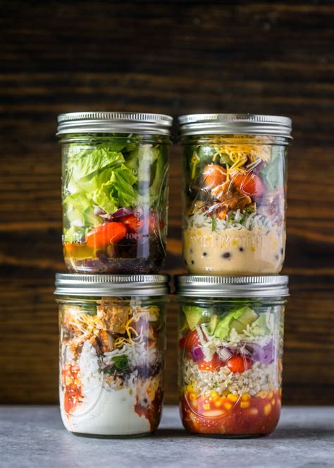 Mason Jar Burrito Bowls Gimme Delicious