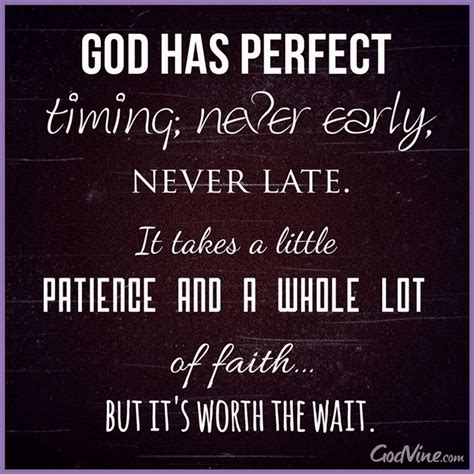 God Has Perfect Timing