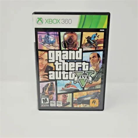 Grand Theft Auto V Gta 5 Microsoft Xbox 360 2013 Cib Complete W Map