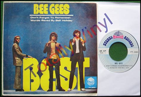 Totally Vinyl Records Bee Gees Ep Best Dont Forget To Remember