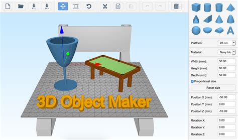 3d Object Maker Compatible With Models In Stl Obj And 3ds Format