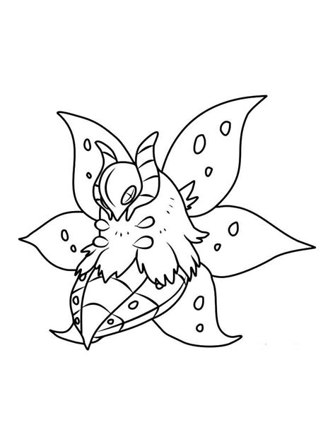 Volcarona Pokemon Coloring Pages