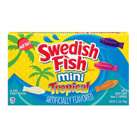 Swedish Fish Mini Tropical 141g