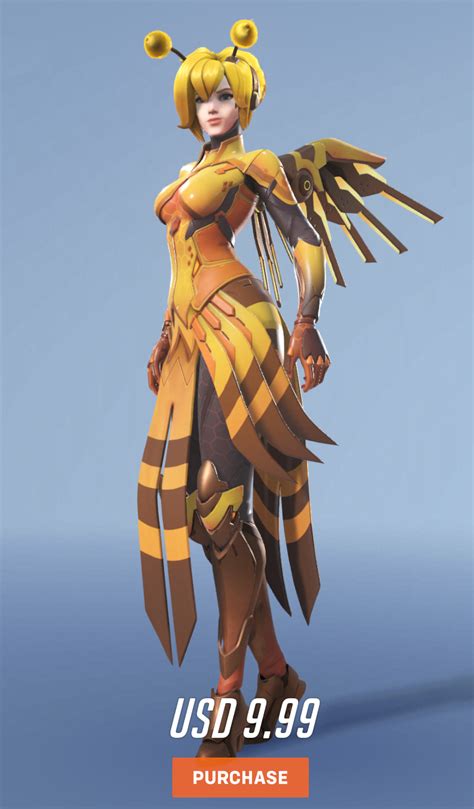 In Overwatch 2 2022 The Character Mercy Was Given A Honey Bee Themed