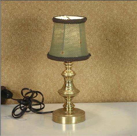 Small Brass Table Lamp Decorative X11