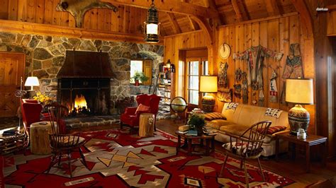 Rustic Log Cabin Wallpaper Wallpapersafari